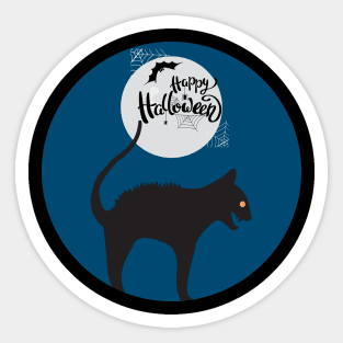 Halloween Cat Sticker